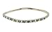 Anklet - A4 - Swarovski (tm) Crystal - Stretch ~ Black Diamond AB