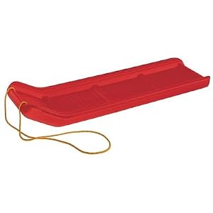 Luge GaGaDumi Mini Bob – Plastique Robuste, Charge 20 Kg, Dossier Haut, Ceinture 3 Points, Corde 125 Cm – Dès 1 An, Jusqu'à 3 Ans