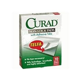 Curad Non-Stick Pads, 10 ct
