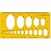 �E�`�_ �e���v���[�g No.605 �A�C�\���g���b�N�p �ȉ~��K 1-843-0605