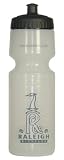 Raleigh Logo Water Bottle Translucent w/Black Top