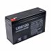 6V / 12Ah Sealed Lead Acid Battery with F1 (.187in) Terminals - UVUB6120