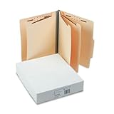S J Paper S59750 S J Paper Economy Manila Classification Folders, Letter, 8-Section, 15/Box
