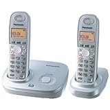 Panasonic KX TG6312S - Cordless phone w/ call waiting caller ID - DECT - silver pearl + 1 additional handset(s)