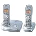 Panasonic KX TG6312S - Cordless phone w/ call waiting caller ID - DECT - silver pearl + 1 additional handset(s)