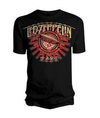 Official T Shirt LED ZEPPELIN Rock MOTHERSHIP BURST L