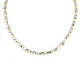 Crislu Bamboo Tennis Necklace, Gold Plated (4.50 cttw)