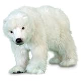 Hansa Polar Bear Cub Stuffed Plush Animal, Standing - Medium