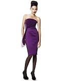 Spiegel Strapless Satin Rosette Dress