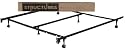 Furniture online: STRUCTURES by Malouf Heavy Duty 6-Leg LINENSPA Adjustable Metal Bed Frame with Double Center Support and Rug Rollers - UNIVERSAL (Cal King King Queen Full XL Full Twin XL Twin)