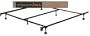 STRUCTURES by Malouf Heavy Duty 6-Leg LINENSPA Adjustable Metal Bed Frame with Double Center Support and Rug Rollers - UNIVERSAL (Cal King King Queen Full XL Full Twin XL Twin)