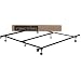 STRUCTURES by Malouf Heavy Duty 6-Leg LINENSPA Adjustable Metal Bed Frame with Double Center Support and Rug Rollers - UNIVERSAL (Cal King King Queen Full XL Full Twin XL Twin)