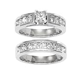 14K White or Yellow Gold Diamond Wedding Set - 0.50 Ct.