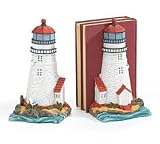 Coastal Light Lighthouse Bookends For Nautical Home Decor And Lighthouse Collectors