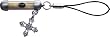 BICO AUSTRALIA JEWELRY (MB22) - Sand Capsule Phone Accessory with Pendant - Comes with a Generic 18 inch (to 20in) Adjustable 4mm Black Rubber Necklace.