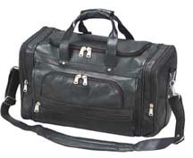 Winn Harness Leather Duffel Bag Black