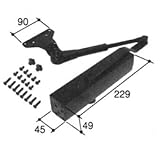 旧立山アルミ部品 勝手口 ドアクローザ：ドアクローザ(上枠)[PKD5404] [SI]シルバー