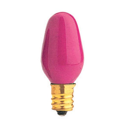 Bulbrite 7C7P 7W C7 Ceramic Pink
