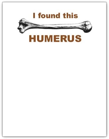 I Found This Humerus Funny Paper Notepad 4.25 x 5.5 inches, 50 Sheets