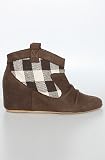 80%20 The Melody Ankle Hidden Wedge Bootie in Chocolate,Shoes for Women