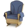 Foundations - SafeRocker - Deluxe Adult Glider Rocker - Nat/Blu