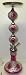 Syrian Artistic Handmade Large Pink Hookah with a carrying bag