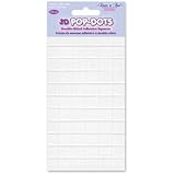 Forever In Time 3D Pop Dots Square Dual-Adhesive Foam Mount, 1/2-Inch, 132 Per Package