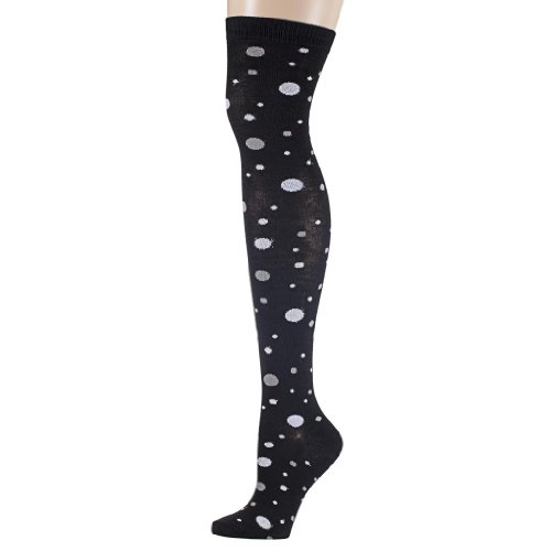 Isadora Paccini Women's Polka Dot Over The Knee Socks