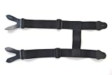 Caddis Adjustable 2-Inch Black H Style Suspender