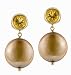 14K Gold Pink Coin Pearl with Amethyst Earrings