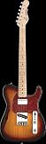 G&L Tribute ASAT Classic Guitar  Bluesboy Semi-Hollow (3-Tone Sunburst, Hard Rock Maple/Rosewood Neck)