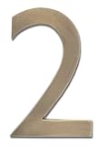 Architectural Mailboxes 3582AB-2 massivem Messingguss 4-Zoll-Floating House-Nummer, Antique Brass "2" Architectural Mailboxes 3582AB-2 massivem Messingguss 4-Zoll-Floating House-Nummer, Antique Brass "2"