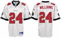 Cadillac Williams Tampa Bay Buccaneers #24 Replica Reebok NFL Football Jersey (White)