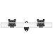 Cotytech Dual Monitor Wall Mount for Apple Quick Release Low Profile