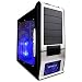 Electronics : Apevia X-Supra G Type ATX Mid-Tower Case - Clear Side, 120mm Fan, Front USB, FireWire and Audio Ports (Silver)