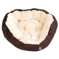 Multipet Super Soft Donut Yap Dog Bed, Measures 30 Inches for Medium-Size Dogs