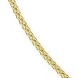 14k Yellow Gold 2.5mm Textured Omega Chain Necklace - 16"