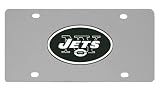 NY Jets Logo Stainless Steel License Plate