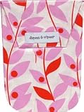 Diapees & Wipees Waterproof Lily Leaf Pink Baby Diaper and Wipes Bag