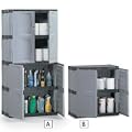 RUBBERMAID Plastic Storage Cabinet - 72