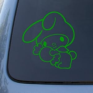 MY MELODY - Hello Kitty - Vinyl Decal Sticker #A1408 | Vinyl Color: Green
