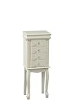 Pearl White Jewelry Armoire - Linon - 55167WHT-01-KD-U