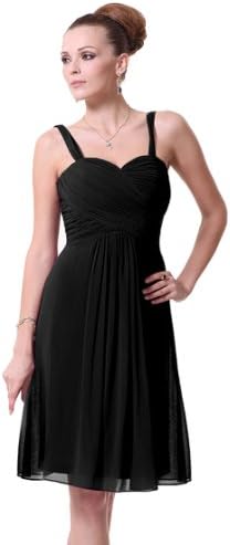 Ever Pretty Ruffles Padded Chiffon Knee-length Bridesmaid Dresses 03539