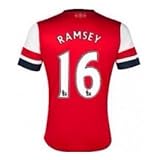 【13-14 アーセナル】ホーム ユニフォーム / アーロン ラムジー No.16 / インポートサイズ L / マーキング無料サービス！