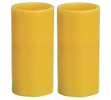 Flameless pillar candle 3 x 6 in Autumn set of 2