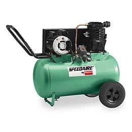 Speedaire 1NNF7 Air Compressor, 240 V, 3.2 HP, 20 Gal Tank