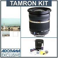 Tamron 10 - 24mm f/3.5-4.5 DI-II B.I.M. (Built-in Motor) LD Aspherical (IF) AF Wide Zoom Lens Kit, for Maxxum & Sony Alpha Mount - U.S.A. Warranty with Tiffen 77mm UV Wide Angle Filter, Professional Lens Cleaning Kit