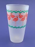 Pink Flamingo tropical kitchen decor 12 TUMBLERs