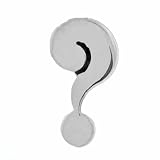 Surqical Steel Polished Question Mark Earrings