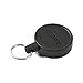 West Coast 0006-001 Key Reel, Split-Ring, Retractable, Black With 36-In. Polyester Cord